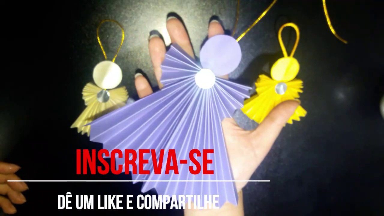 Ideias Anjinhos para Enfeite de Natal  - Tutorial completo - DIY - Papai Noel