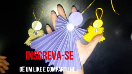 Ideias Anjinhos para Enfeite de Natal  - Tutorial completo - DIY - Papai Noel