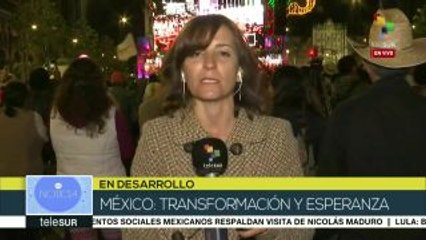 México: miles escuchan discurso de AMLO en el zócalo
