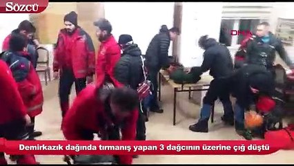 Demirkazık’ta dağcıların üzerine çığ düştü