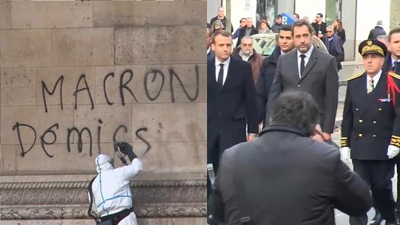 Nach 'Gelbwesten'-Randale: Macron startet Krisentreffen