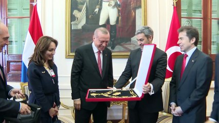 Paraguay'da Cumhurbaşkanı Erdoğan'a Devlet Nişanı - ASUNCION