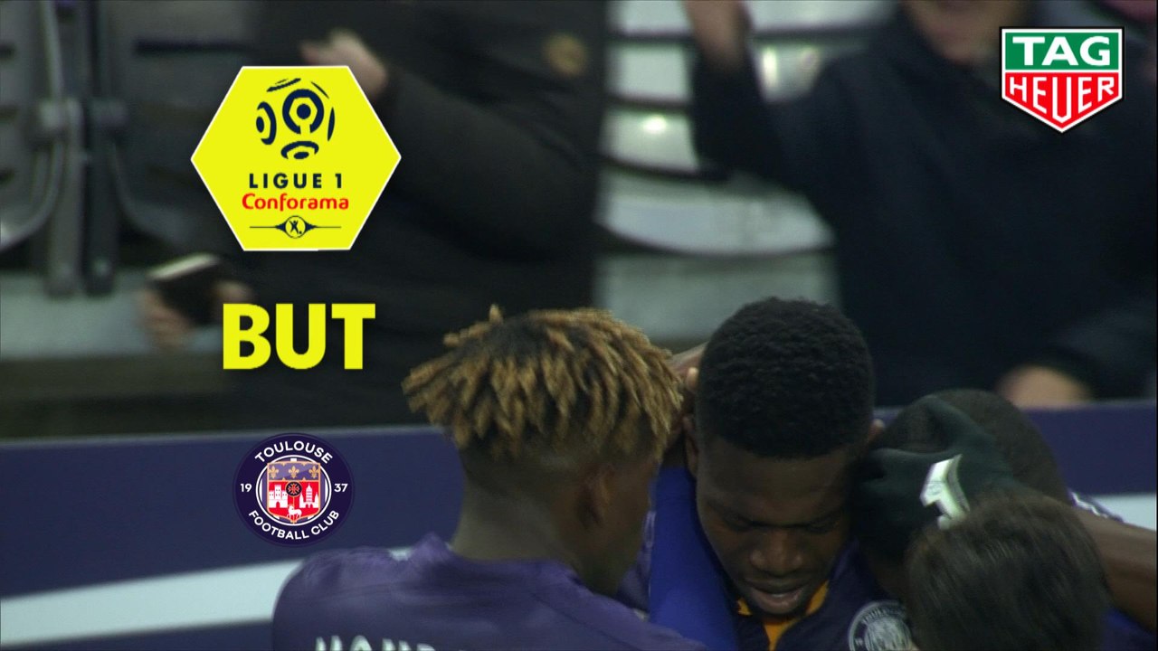 But Aaron LEYA ISEKA (77ème) / Toulouse FC - Dijon FCO - (2-2) - (TFC-DFCO) / 2018-19