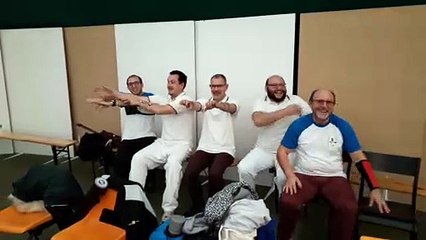 Echauffement au concours de Wissous