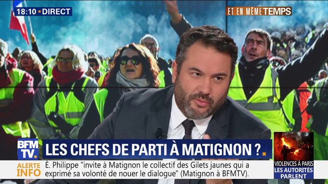 Gilets jaunes : Emmanuel Macron se rend à Paris et constate les dégâts (1/2)