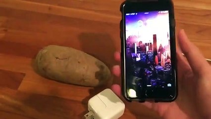 Mobile charging with a potato