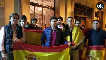 Celebración en la sede de Vox en Madrid