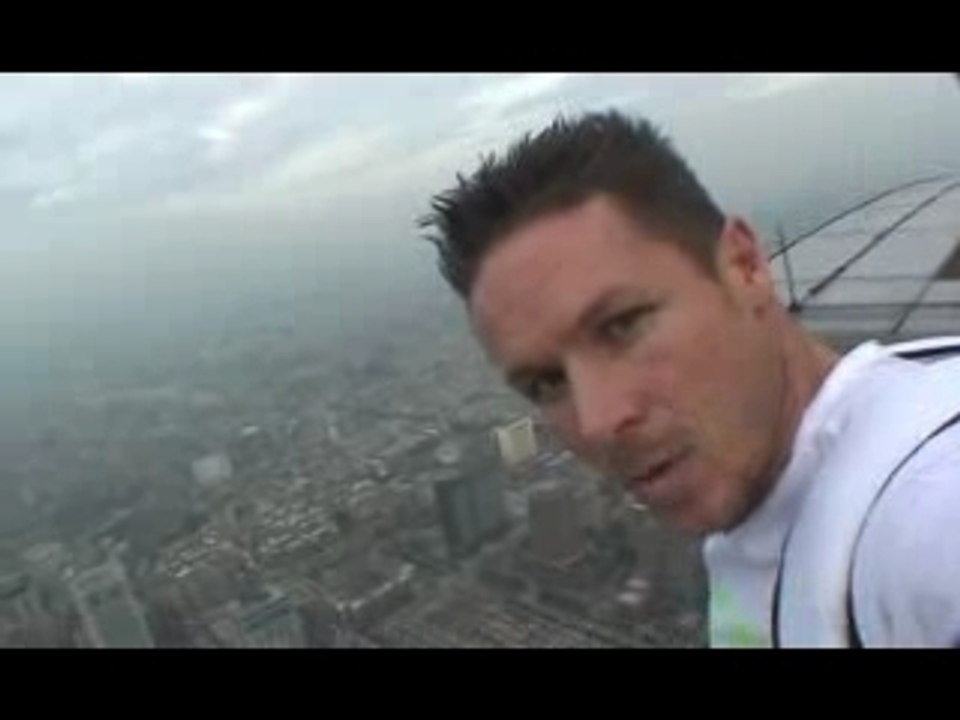 saut d'un building