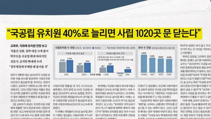 [앵커픽] "국공립 유치원 40%로 늘리면 사립 1020곳 문 닫는다" / YTN