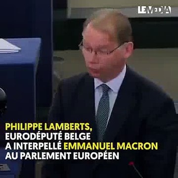[Macron] Philippe Lamberts au Parlement Européen