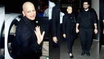 Sonali Bendre returns to India after Cancer Treatment, spotted at Mumbai airport; Watch | FilmiBeat