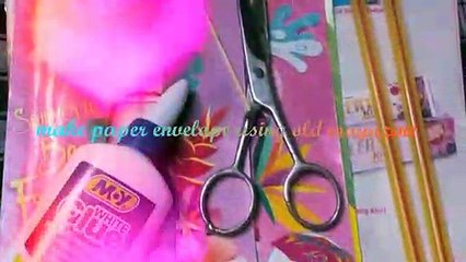 DIY Easy envelope using old magazine - paper arts and crafts