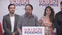 Pablo Iglesias y Alberto Garzón valoran el descalabro de Adelante Andalucía.