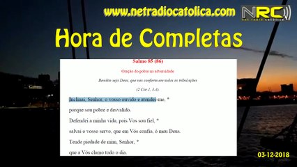 Liturgia das Horas: Completas de Segunda-feira