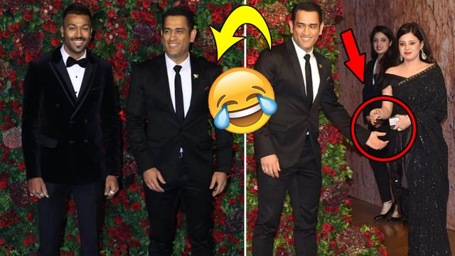 MS Dhoni Asks Hardik Pandya To Hold His Arm As Sakshi Dhoni Leaves. Watch Video | Oneindia Telugu