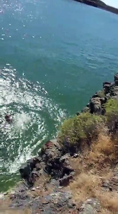 Quand tu changes d'avis un peu trop  tard avant de sauter de la falaise