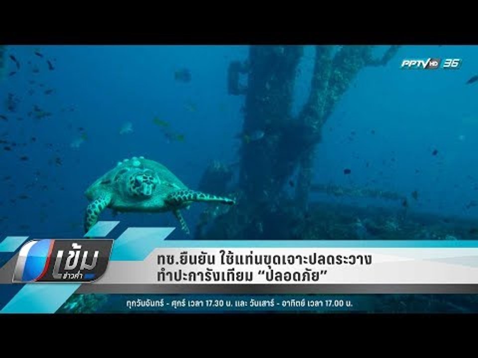 ทช.ยืนยัน ใช้แท่นขุดเจาะปลดระวาง ทำปะการังเทียม “ปลอดภัย”  - เข้มข่าวค่ำ