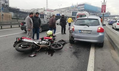 E-5'te trafiği kilitleyen kaza: 1 yaralı
