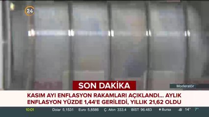 Kasım ayı enflasyon rakamları açıklandı