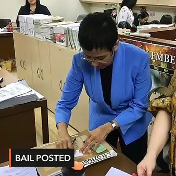 Maria Ressa posts bail for tax case at Pasig court