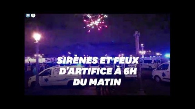 Des centaines d'ambulanciers manifestent place de la Concorde