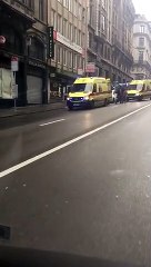 Bruxelles: un camion sur le flanc à hauteur de la gare Centrale
