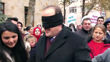 Vali, engelli parkurunda empati yaptı - BAYBURT