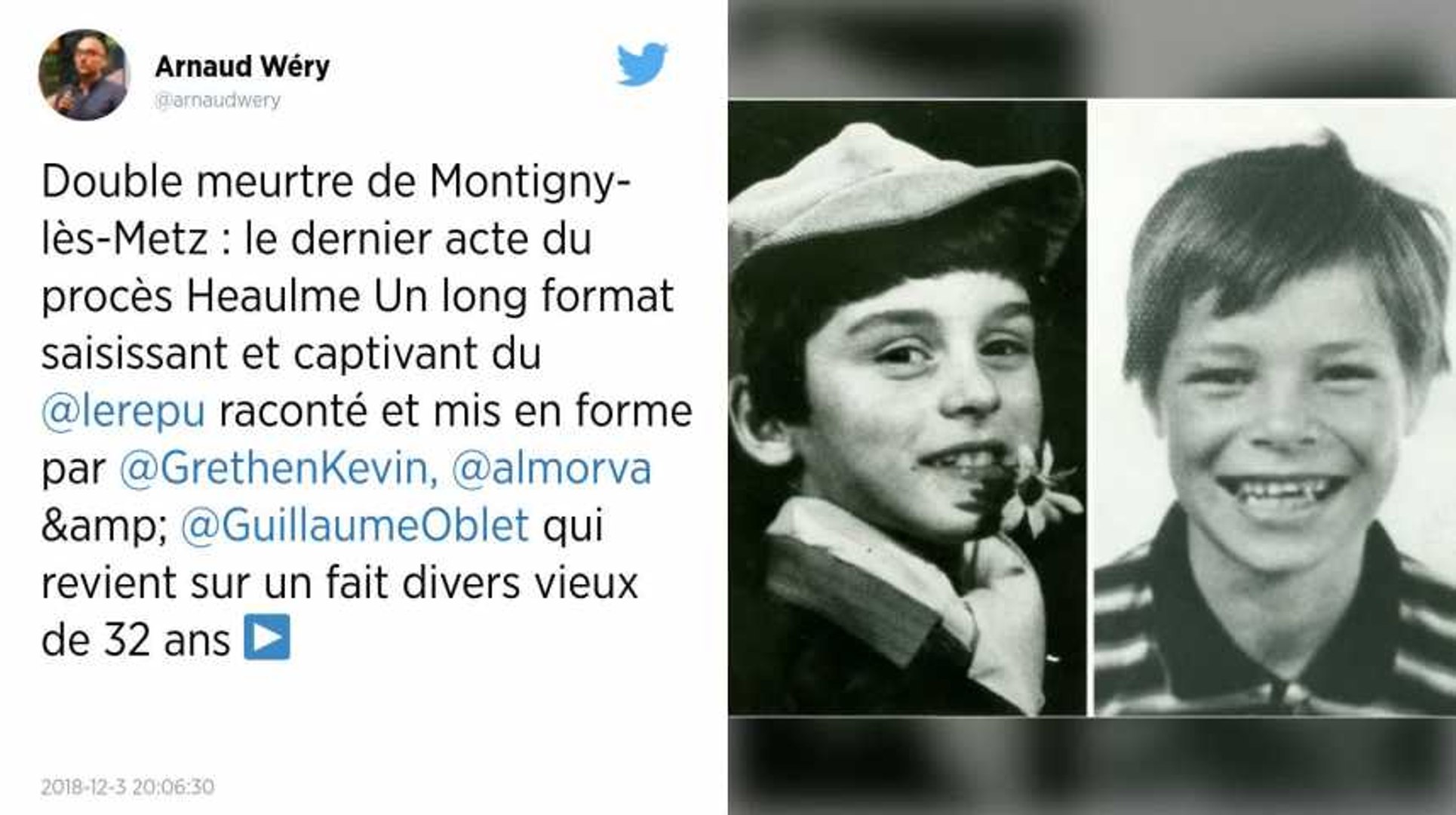 Meurtre De Deux Enfants A Montigny Les Metz La Defense De Francis Heaulme Denonce Un Proces Inequitable Video Dailymotion
