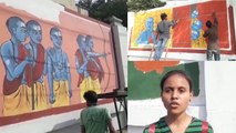 VIDEO: एशिया के सबसे प्राचीन शहर में दीवारों पर दिख रही सांस्कृतिक चित्रकारी, हर कोई कर रहा तारीफ