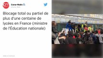 Lycées. Blocage total ou partiel de plus d'une centaine d'établissements ce lundi.