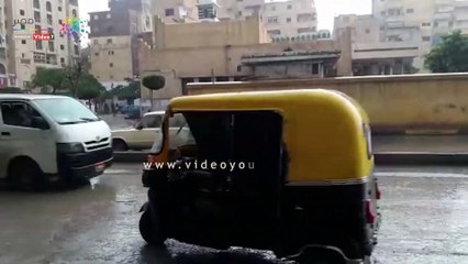 شاهد .. أمطار غزيرة فى الإسكندرية