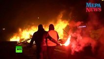 Fransa'daki eylemlerde polis ve göstericiler arasında çatışmalar yaşanıyor
