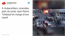 Aubervilliers : une voiture brûlée dans des heurts près d’un lycée, sept interpellations.