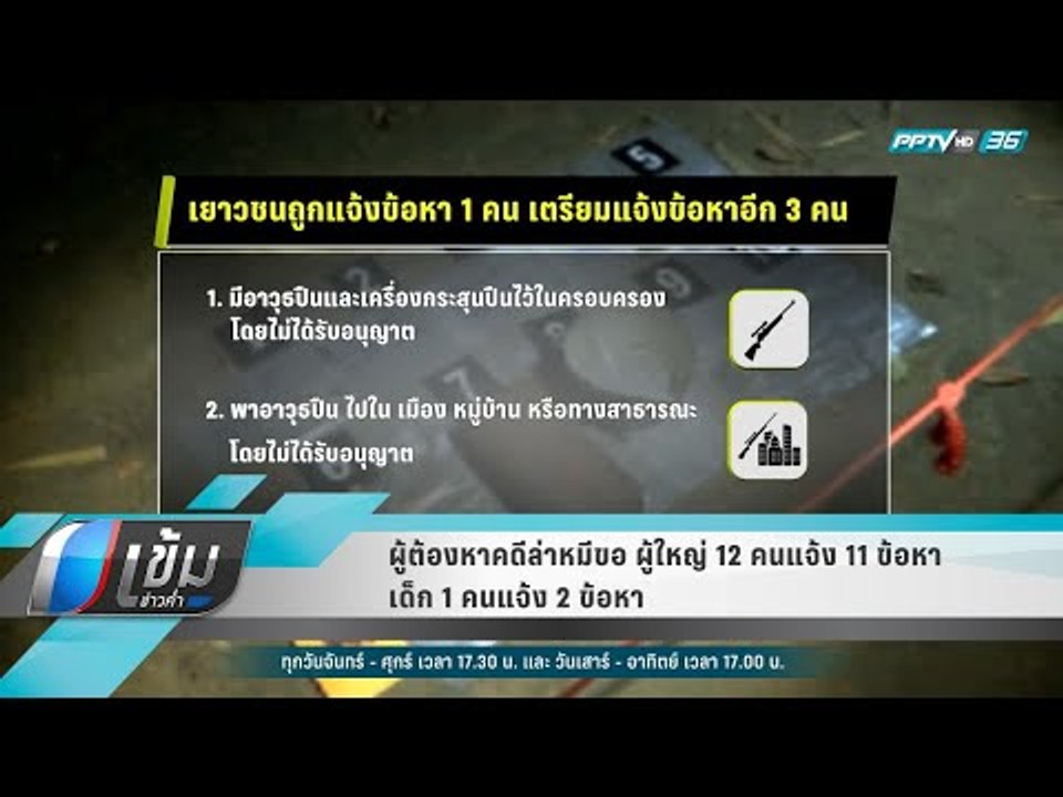 ผู้ต้องหาคดีล่าหมีขอ ผู้ใหญ่ 12 คนแจ้ง 11 ข้อหา...