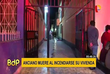 San Miguel: anciano muere al incendiarse su vivienda en la avenida La Paz