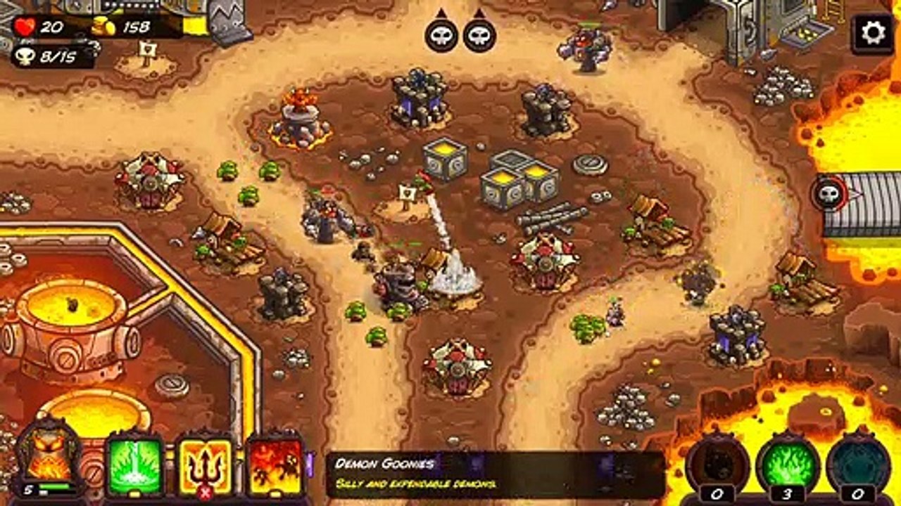 Kingdom Rush Vengeance Gameplay - New Heroes DOOM TANK SG-11