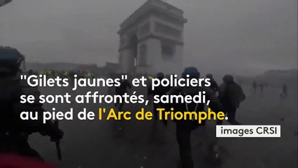 "Gilets jaunes" : les affrontements vus par les forces de l'ordre grâce à une caméra embarquée