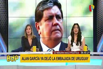 Uruguay no acepta pedido de asilo a Alan García