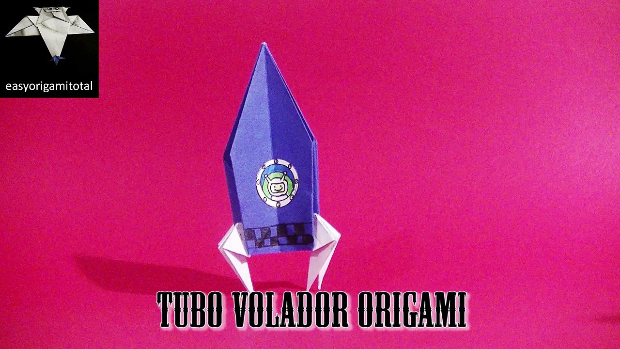 cohete espacial origami