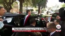 Tras pasar batuta a AMLO, Peña Nieto regresa a su casa en Paseo de las Palmas