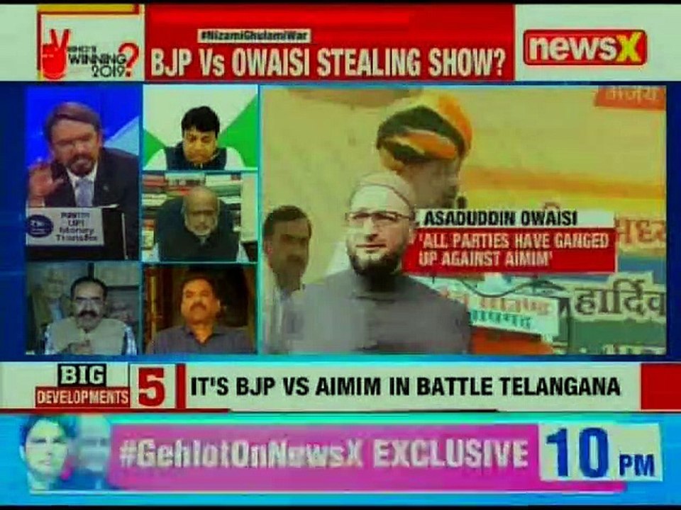 Telangana Battle: BJP Vs Owaisi who is stealing show? Nation at 9