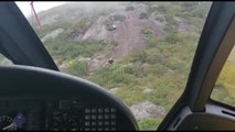 Jovem é resgatado por helicóptero na Serra do Mar do Paraná