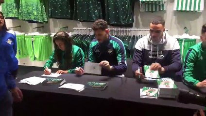 Inauguración de la nueva tienda oficial Kappa del Betis en la calle Sierpes