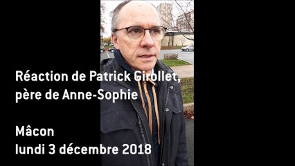 Procès en appel de Jacky Martin : réaction de Patrick Girollet, père de Anne-Sophie Girollet