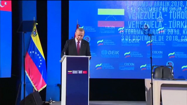 Cumhurbaşkanı Erdoğan, Türkiye-Venezuela İş Forumu'na katıldı - CARACAS