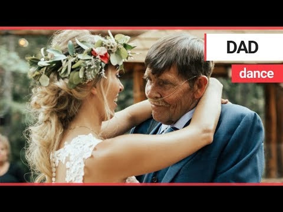 Bride dances with terminally ill father at wedding | SWNS TV