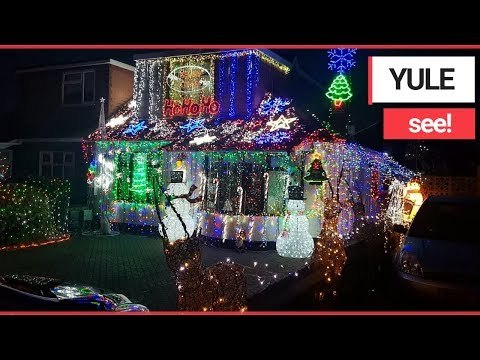 Family claims to have UK's most festive house with over 50,000 lights | SWNS TV