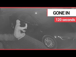 Thieves steal expensive £80,000 Tesla in just 60 seconds | SWNS TV