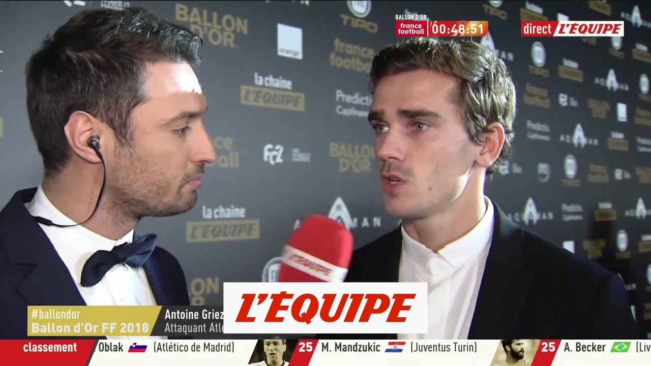 Griezmann «ne changerait pas la Coupe du monde contre le Ballon d'Or» - Foot - Ballon d'Or