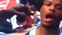 Patrick Beverley Knocks Out Dennis Smith’s Tooth & Ejected For Throwing Ball At Fan